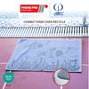  Combo 3 Thảm Chân Recycle Bảo Vệ Môi Trường Quảng Phú Giá Rẻ Siêu Thấm Hút, Mềm Mịn, Vật Dụng Để Trang Trí Nhà Tắm Và Cửa Ra Vào YTWB-YTVB-YTUB 