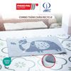  Combo 3 Thảm Chân Recycle Bảo Vệ Môi Trường Quảng Phú Giá Rẻ Siêu Thấm Hút, Mềm Mịn, Vật Dụng Để Trang Trí Nhà Tắm Và Cửa Ra Vào YTWB-YTVB-YTUB 