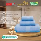  Bộ 3 Khăn Mollis Cotton Gồm 1 Khăn Tắm B865 và 1 Khăn Gội/Mặt FM61 và 1 Khăn Tay HM50 Cao Cấp Mềm Mịn Thấm Hút PC40 