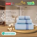  Bộ 3 Khăn Mollis Cotton Gồm 1 Khăn Tắm B847 và 1 Khăn Gội/Mặt FC03 và 1 Khăn Tay HM58 Cao Cấp Mềm Mịn Thấm Hút PC45 