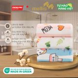  Combo 3 Khăn Mặt Trẻ Em Mollis Cotton 40x80cm Khăn Cao Cấp 100% Cotton USA Tự Nhiên Mềm Mại Thấm Hút Tốt An Toàn Cho Da Em Bé FM5A - PG82 