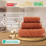  Bộ 3 Khăn Cao Cấp Mollis Cotton Lapyarn Gồm 1 Khăn Tắm, 1 Khăn Gội/Mặt và 1 Khăn Tay Mềm Mịn, Thấm Hút Tốt, Nhanh Khô,Dày Dặn Phù Hợp Cho Gia Đình, Khách Sạn, Du Lịch và Thể Thao BM2Y-FM2Y-HM2Y 