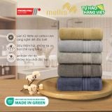  Combo 3 Khăn Tắm Mollis Cotton Lapyarn 60 x 120 cm BM8V Cao Cấp Mềm Mịn Thấm Hút Tốt Nhanh Khô Không Ra Màu Không Xù Đồ Lông PG92 