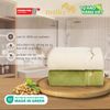  Combo 3 Khăn Gội/Mặt Mollis Soybean 34x80cm Khăn Cao Cấp Sợi Đậu Nành Nuôi Dưỡng Làn Da Mịn Thoáng Thấm Hút Không Xù Đổ Lông FMD4 - PH34 