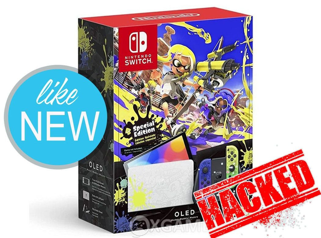 Máy Switch OLED-Splatoon 3 Edition-LikeNew-Hacked