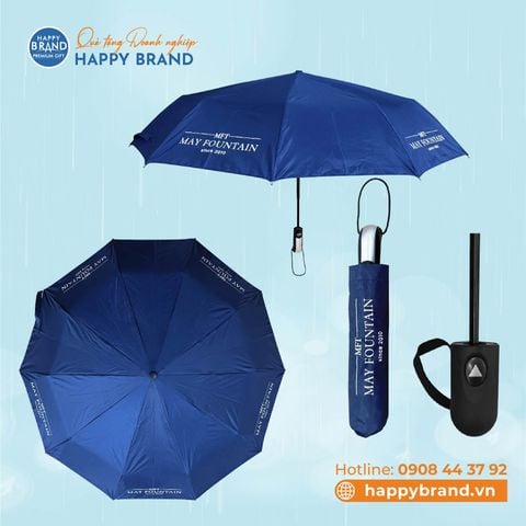 Dù cầm tay gấp 3, tự động 2 chiều, 10 kèo, R58cm - MAY FOUNTAIN