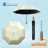 Dù cầm tay gấp 2, R70cm, cán gỗ - BANANA REPUBLIC