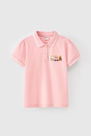 Áo thun Polo ngắn tay bé gái Rabity 101.005