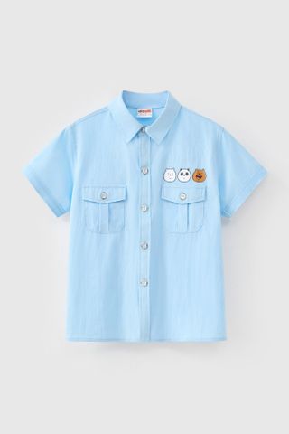 Áo sơ mi ngắn tay bé trai Rabity 102.003