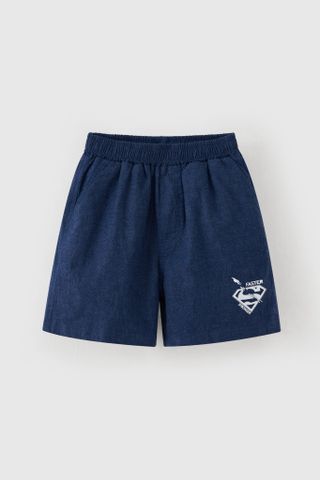 Quần short kaki siêu nhân Superman DC bé trai Rabity 132.001
