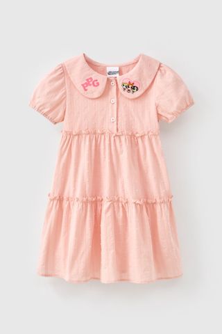 Đầm váy thô ngắn tay bé gái Rabity 150.001