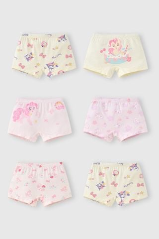 Combo 6 quần lót đùi vải modal cao cấp bé gái Rabity 33036.417 - Màu ngẫu nhiên