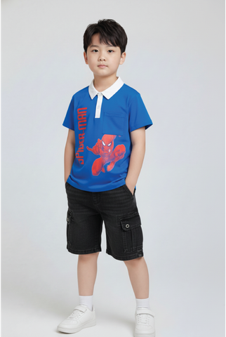 [Độc quyền Online] Áo thun polo tay ngắn Spider-Man Marvel bé trai Rabity 501.900