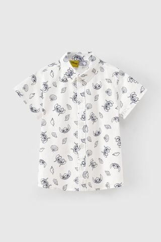 Áo sơ mi tay ngắn Stitch Disney bé trai Rabity 502.018