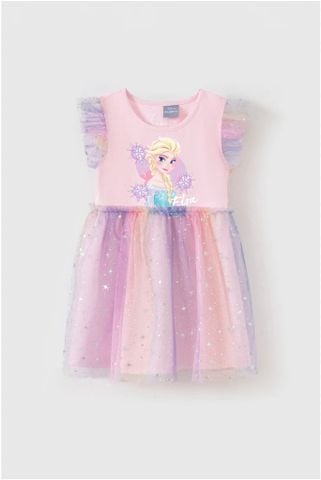 [Độc quyền online] Đầm váy voan Elsa ngắn tay bé gái Rabity 550.117