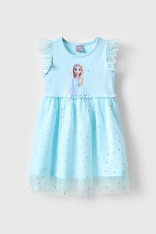 Đầm voan ngắn tay Elsa bé gái Rabity 550.141