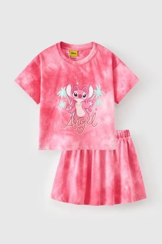 Bộ áo váy thun bé gái Rabity 557.001