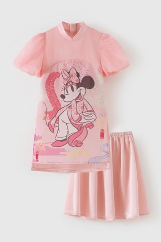 Bộ áo dài bé gái Rabity 504.001