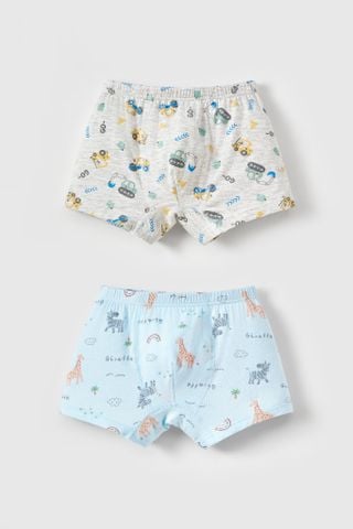 Set 2 quần lót đùi modal bé trai Rabity 635.008 - Màu ngẫu nhiên