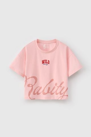 Áo thun ngắn tay bé gái Rabity 900.166