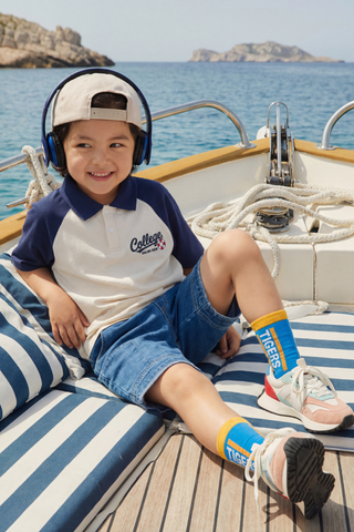 Áo thun cổ bẻ ngắn tay bé trai Rabity 901.025