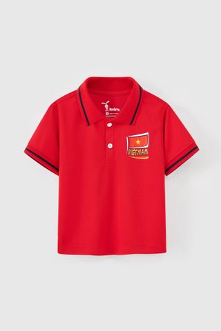 [Độc quyền Online] Áo thun polo tay ngắn in cờ Việt Nam bé trai Rabity 901.900