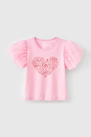 Áo thun ngắn tay bé gái Rabity 903.021