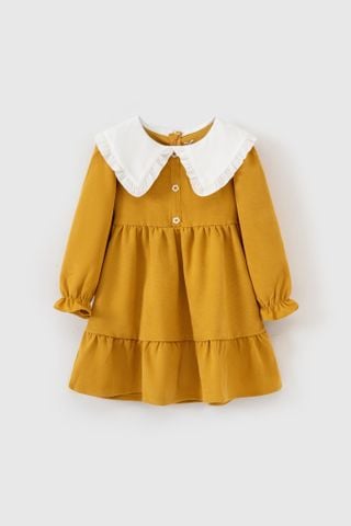 Đầm nhung dài tay bé gái Rabity 951.010