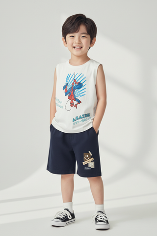 [Độc quyền Online] Quần short thun lưng chun mặt cười bé trai Rabity 933.900