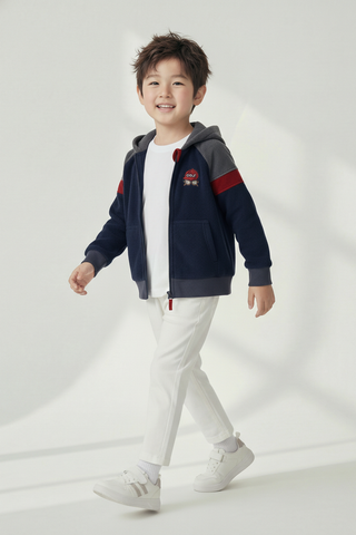 Áo khoác nỉ bông bé trai Rabity 93724.01