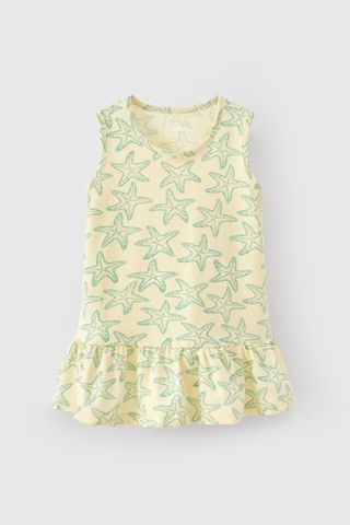 Đầm thun sát nách sao biển bé gái Rabity 952.047