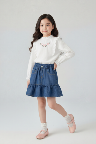 Chân váy jean bé gái 955.045