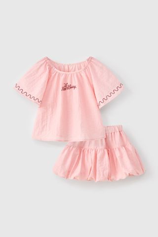 Bộ áo váy thô bé gái Rabity 957.011