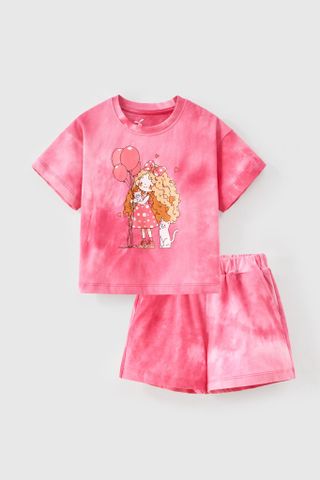 Bộ thun ngắn tay bé gái Rabity 960.085