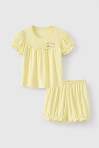 Bộ thun ngắn tay bé gái Rabity 960.093