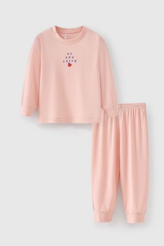 Bộ thun dài tay bé gái Rabity 961.010