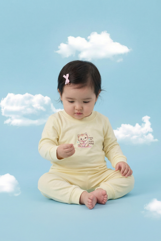 Bộ thun dài tay Premium Petit bé gái Rabity 961.012