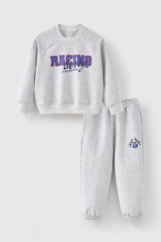 Bộ nỉ dài tay bé trai Rabity 966.008