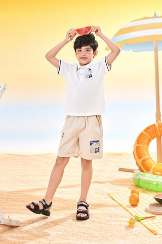 Quần short kaki túi hộp bé trai Rabity 930.013