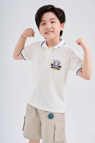 Áo thun Polo Superman ngắn tay bé trai Rabity 101.001