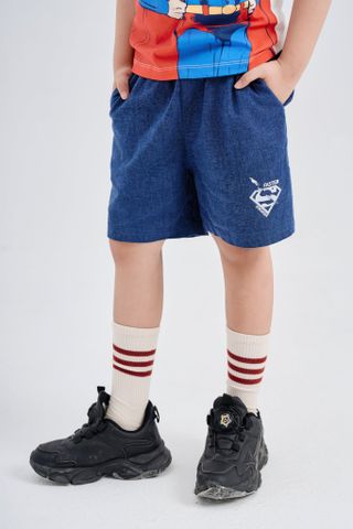 Quần short kaki siêu nhân Superman DC bé trai Rabity 132.001