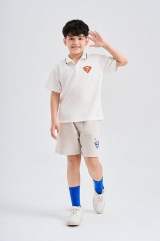 Áo thun Polo Superman ngắn tay bé trai Rabity 101.002