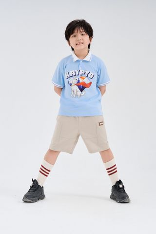 Áo thun polo Superman ngắn tay bé trai Rabity 101.003