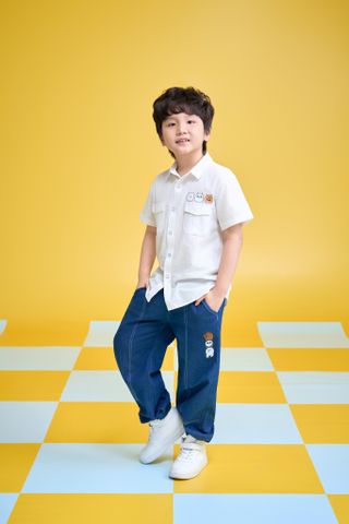 Quần jeans dài bé trai Rabity 141.001