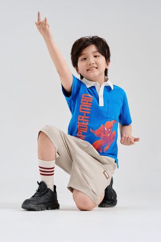 [Độc quyền Online] Áo thun polo tay ngắn Spider-Man Marvel bé trai Rabity 501.900