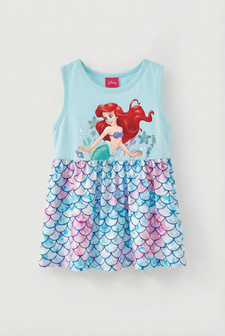 Đầm thun sát nách Nàng tiên cá bé gái Rabity 552.022