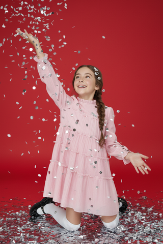 Đầm dài tay bé gái Rabity 951.021