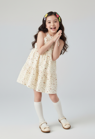 Đầm váy sát nách thô bé gái Rabity 952.058