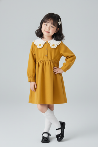 Đầm váy dài tay bé gái Rabity 92938