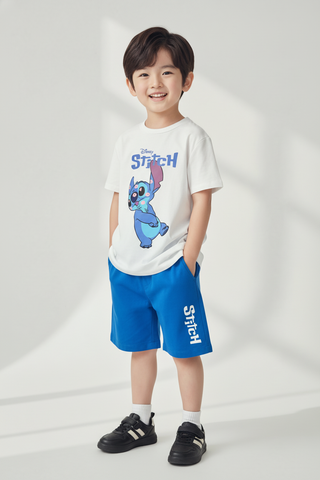 Đồ bộ thun tay ngắn Stitch Disney bé trai Rabity 560.027
